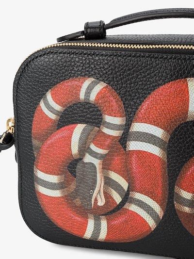 gucci coral snake bag|Gucci bag with snake buckle.